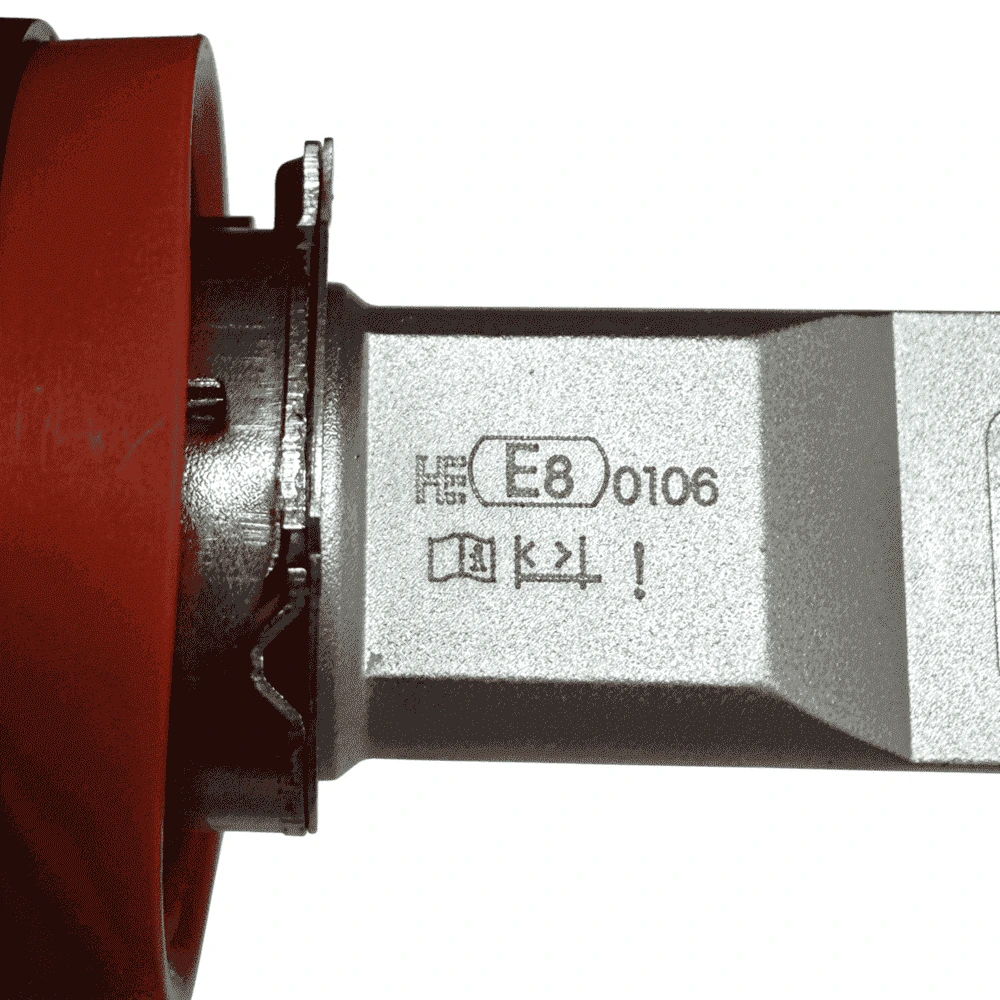 LEDOAUTO EB Series E-mark certification logo, representing official ECE R37 road legal approval for LED replacement lamps
