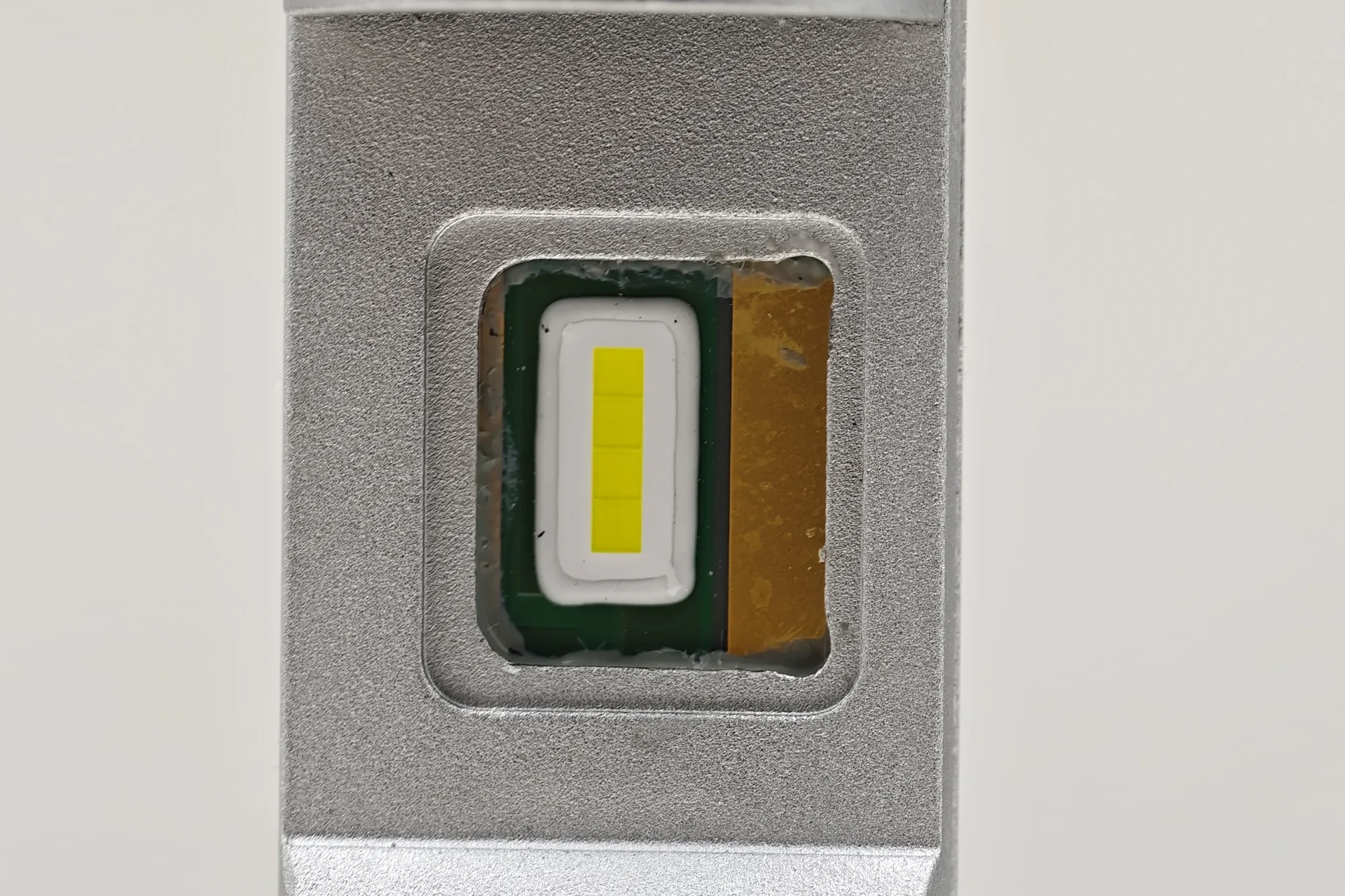 Close-up of one EB H11 LEDr emitting surface