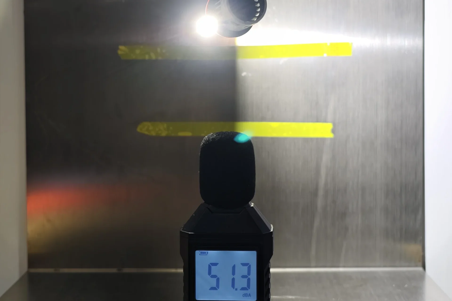 luxfighter H11 LEDr operating noise measurement