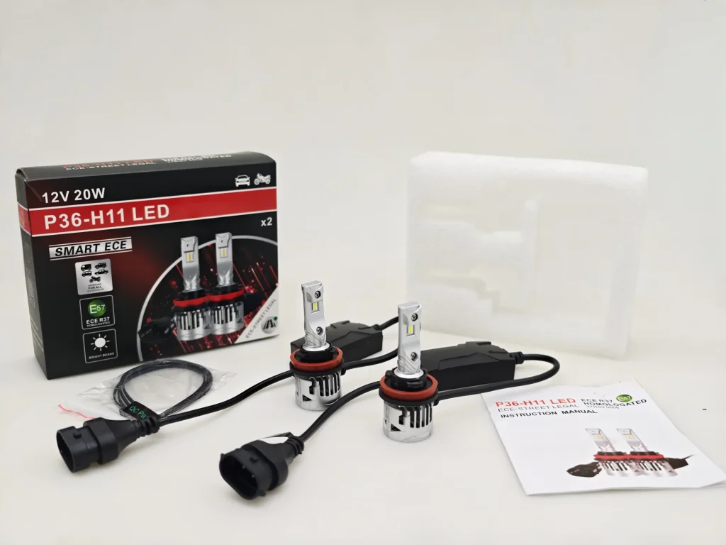 luxfighter H11 LEDr package and included contents