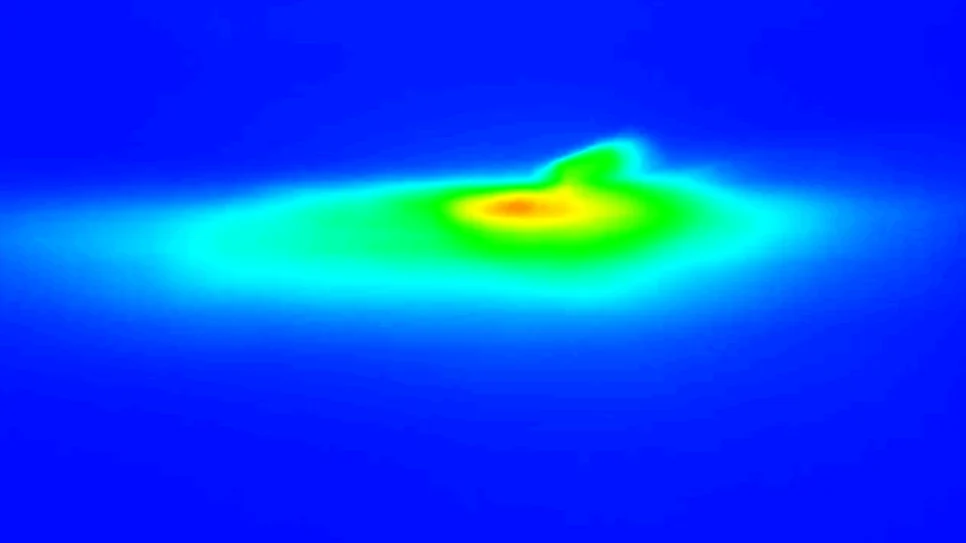 OSRAM H11 LEDr rainbow map showing hotspot distribution
