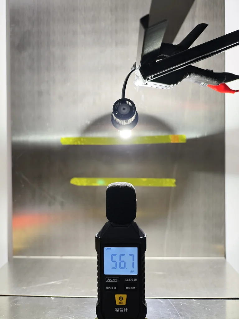 Philips H11 LEDr operating noise measurement