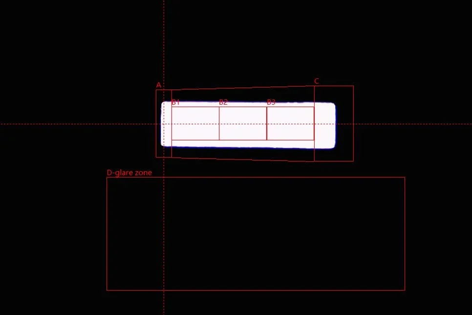 EB H11 LEDr Box system with the emitting area illuminated